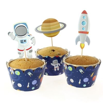 Kit de cupcakes espaciales