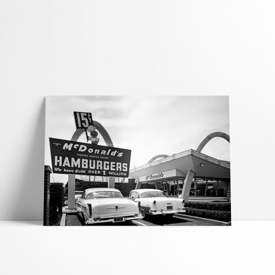 Poster 30x40-Vintage Fast Food