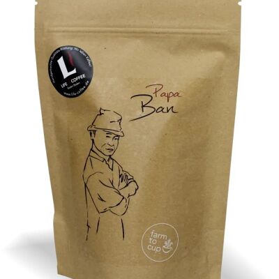 Filterkaffee: Papa Ban (gemahlen für Espresso) 250g