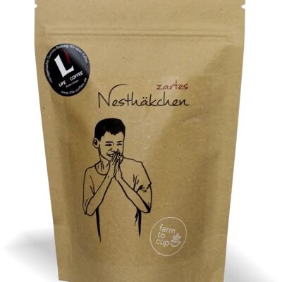 Filterkaffee: Zartes Nesthäkchen (gemahlen für Espresso) 250g