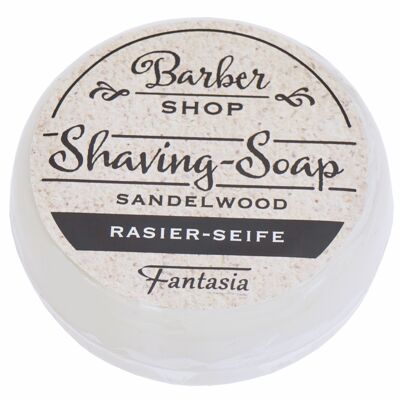 Shaving soap round 100g fragrance: sandalwood, Ø 7 cm