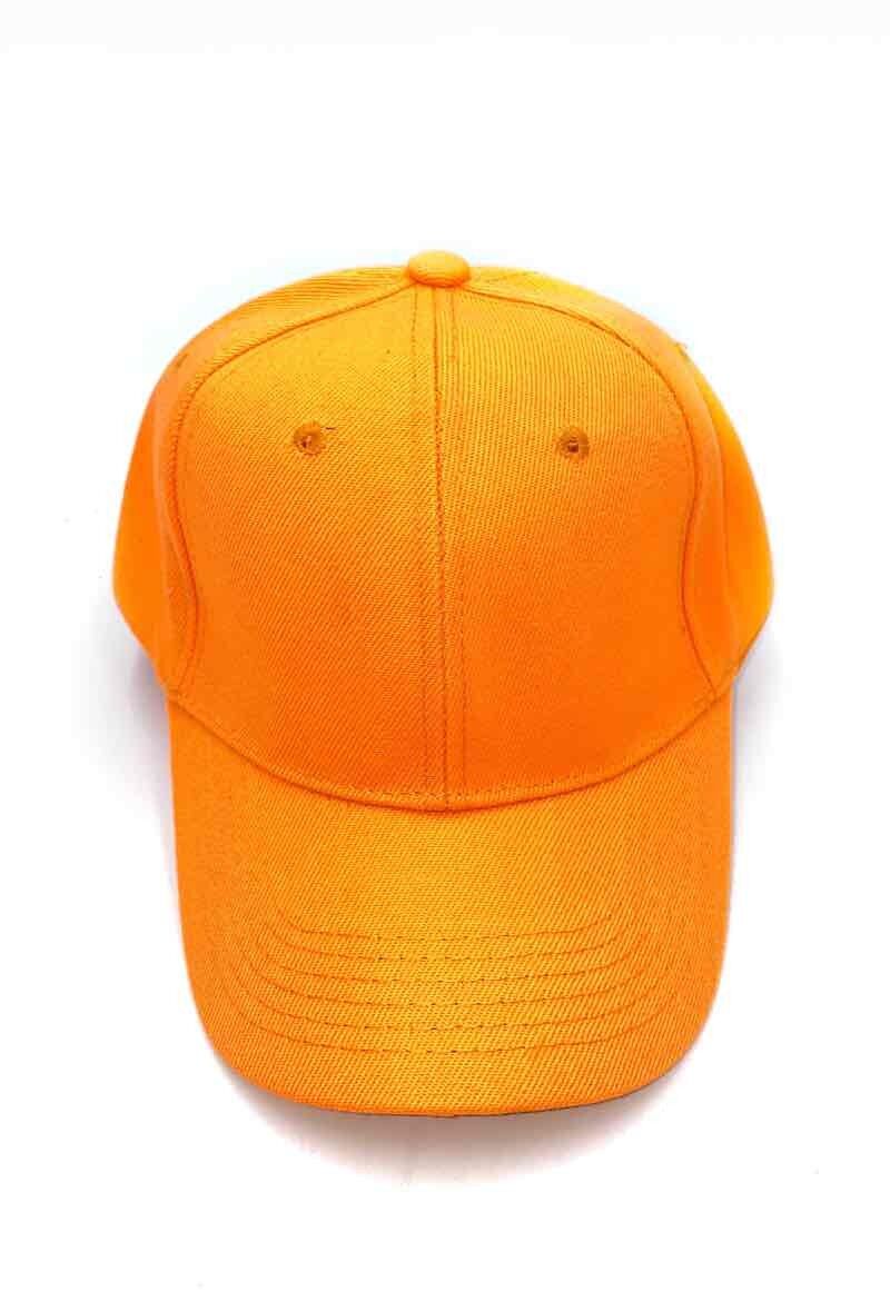 Gorra naranja lisa