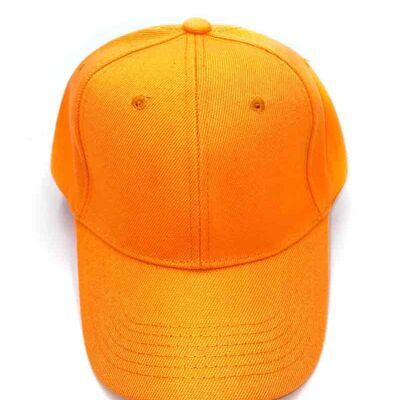 Einfache orangefarbene Kappe