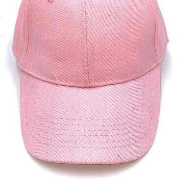 Plain pink cap