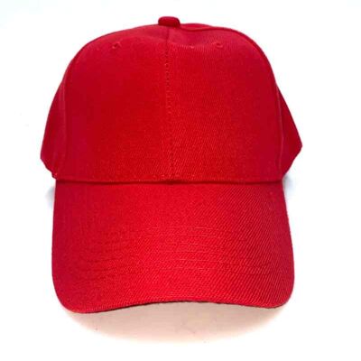 Gorra roja lisa