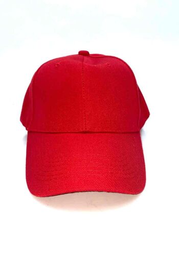 Casquette uni rouge 1