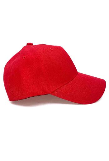 Casquette uni rouge 2