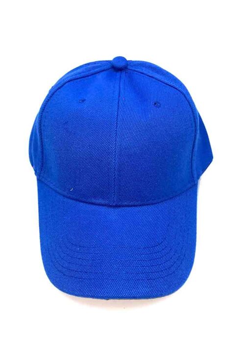 Casquette uni bleu royal