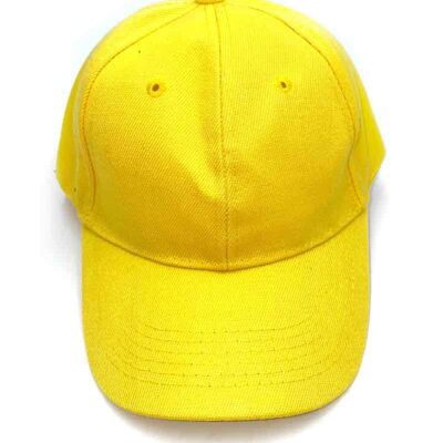 Casquette uni jaune