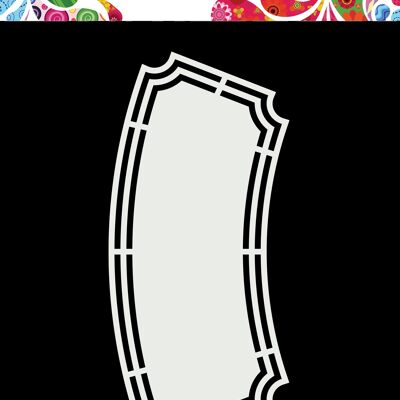 Étiquette incurvée DDBD Shape Art
