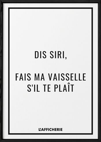 Affiche "Dis Siri"