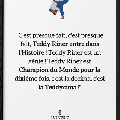 Póster Judo Teddy Riner