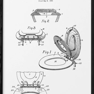 Toilet Patent Poster