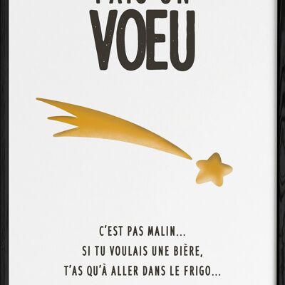 Affiche "Fais un voeu"