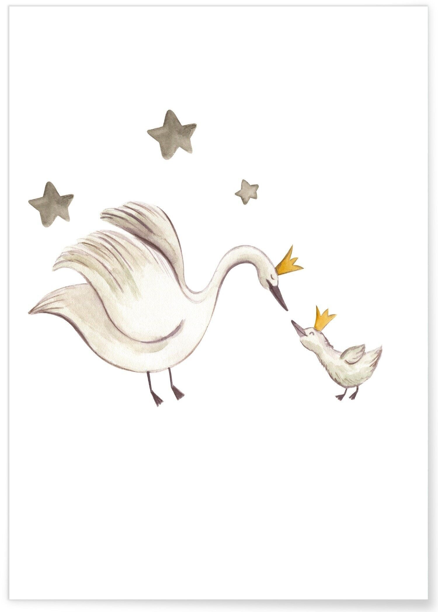 Poster per bambini Cigni