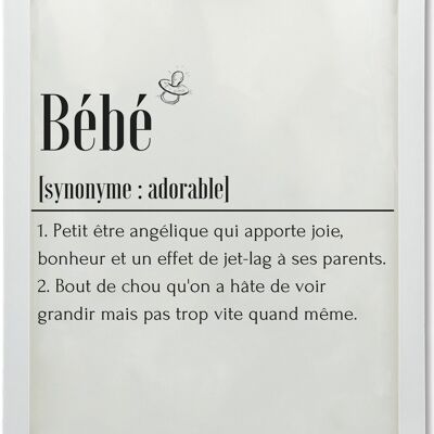 Affiche Définition Bébé