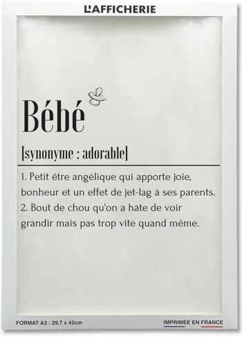 Affiche Définition Bébé 1