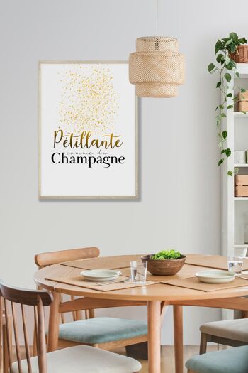 Affiche "Pétillante comme du champagne" 4