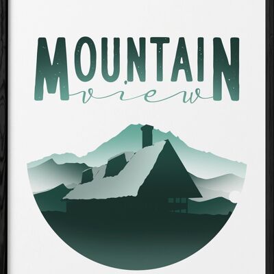 mountain view poster