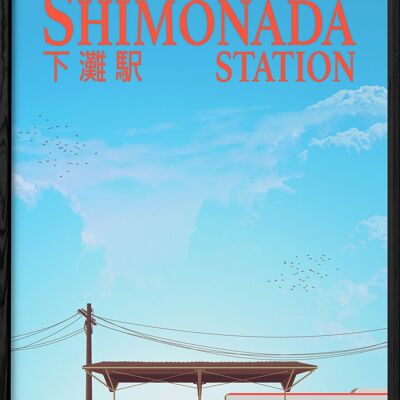 Plakat der Shimonada-Station