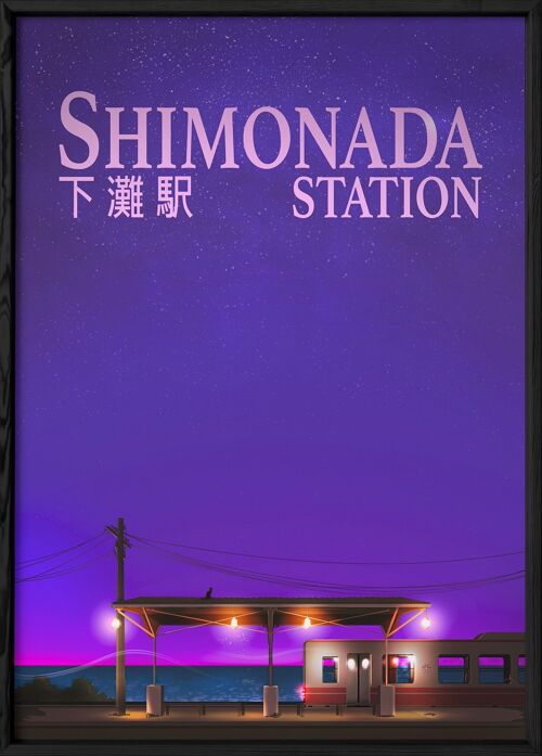Affiche Shimonada Station nuit