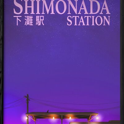 Affiche Shimonada Station nuit