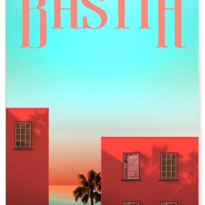 Manifesto illustrativo della città di Bastia