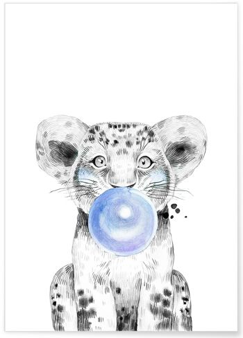 Affiche Bulle de Lionceau Bleue 1