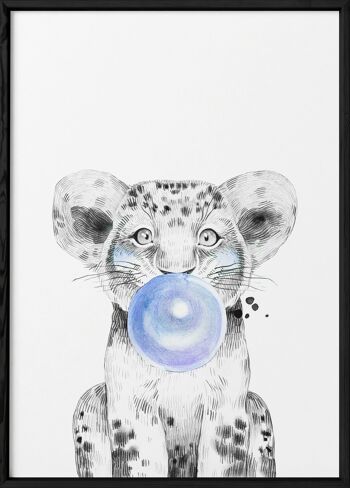 Affiche Bulle de Lionceau Bleue 3