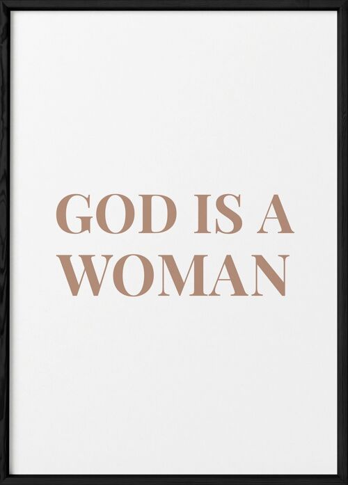Affiche God is a woman