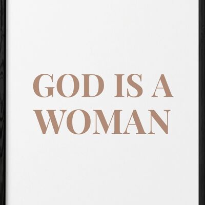 Póster Dios es mujer
