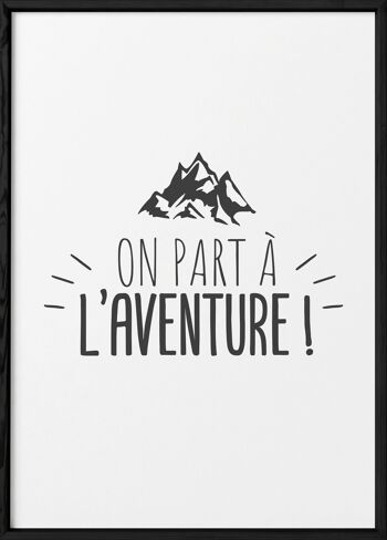 Affiche On part à l'aventure