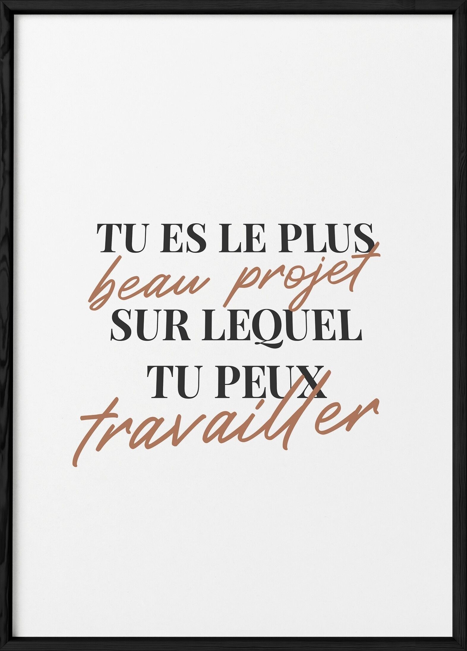 Poster "You are the most beautiful project..."