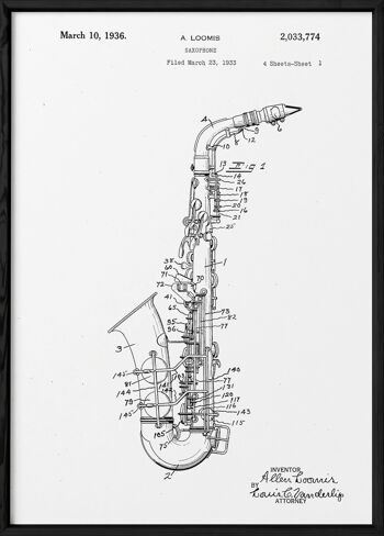 Affiche Brevet Saxophone