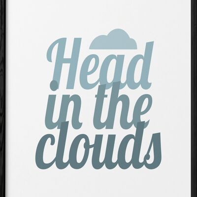 Poster Testa tra le nuvole