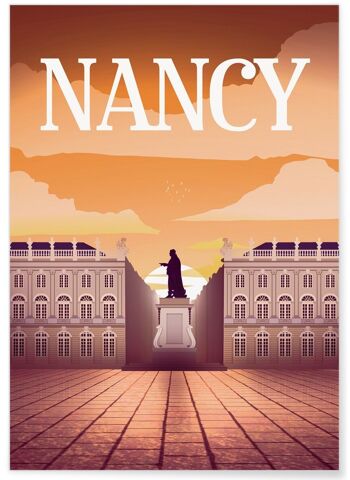 Affiche illustration de la ville de Nancy 1