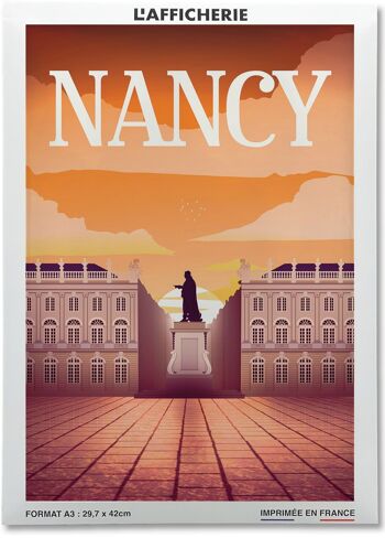 Affiche illustration de la ville de Nancy 2