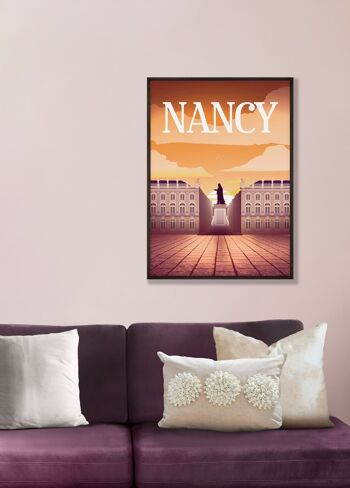 Affiche illustration de la ville de Nancy 4