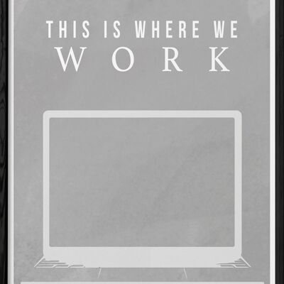 cartel de la computadora portátil