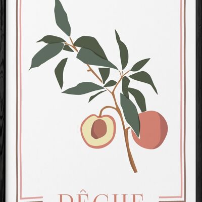Peach Abstract Poster