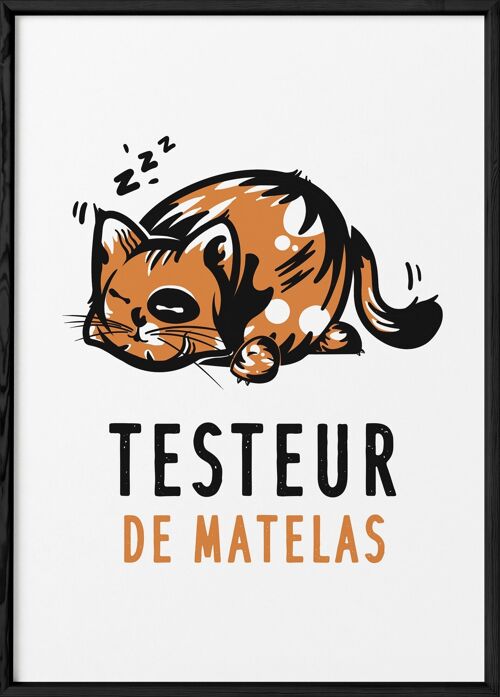 Affiche "Testeur de matelas"