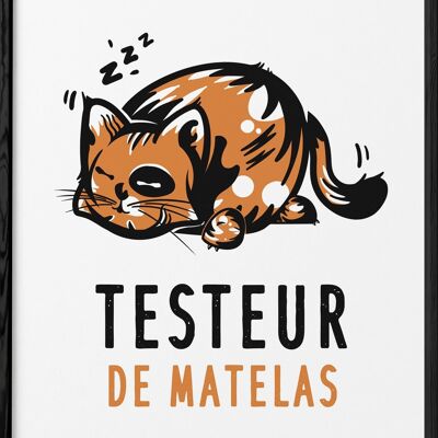 Affiche "Testeur de matelas"