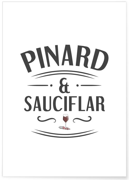 Affiche Pinard & Sauciflar - humour