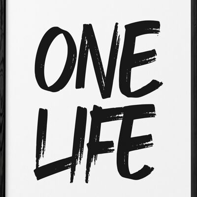 Cartel "Una vida"