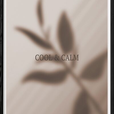 cool and calm poster