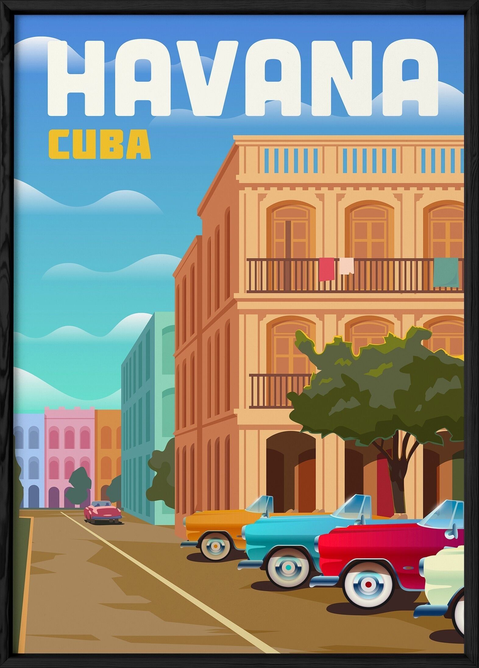 Kuba-Havanna-Plakat
