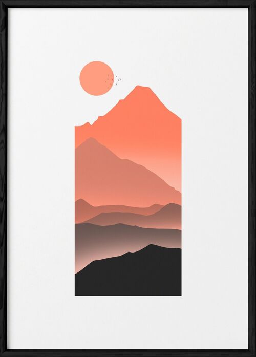 Affiche Montagne du soleil