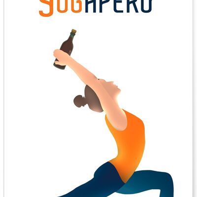 Poster Yogapéro - umorismo