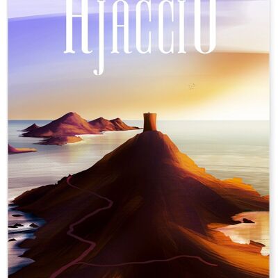 Cartel ilustrativo de la ciudad de Ajaccio