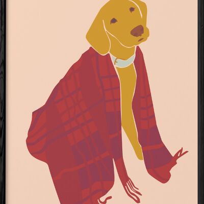 Poster Abstrakter Hund 1